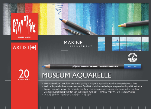 Image of Akvarellpennset Caran d´Ache MUSEUM MARINE 20 pennor 920 (5F) 3510920 7630002322010