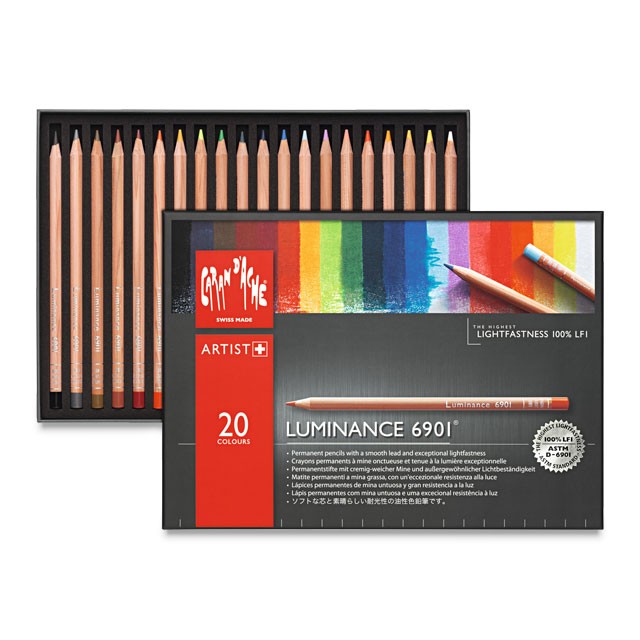 Image of Färgpennset Caran d´Ache Luminance 6901 20 sort (5F) 6901720 7630002327626