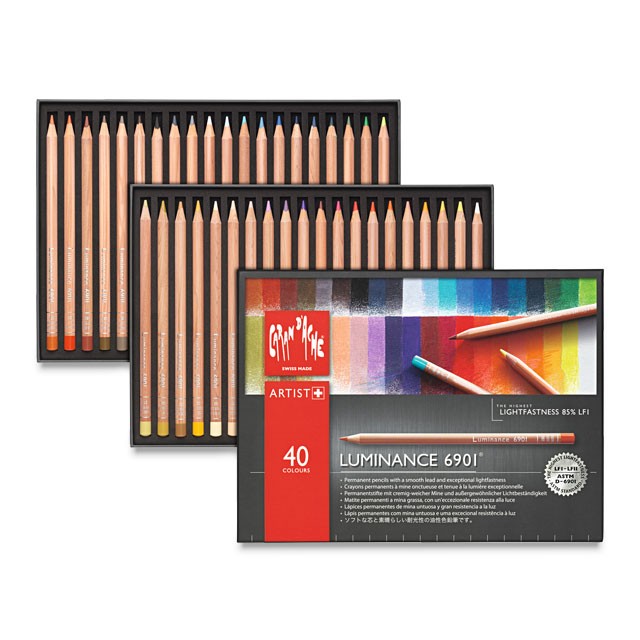 Image of Färgpennset Caran d´Ache Luminance 6901 40 sort (3F) 6901740 7630002327633