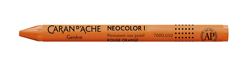 Image of Vaxkrita Caran d´Ache NeoColor I   050  Flame red (10F) 7000050 7610186033926