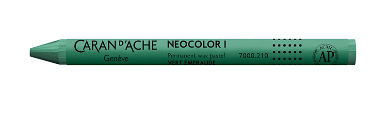 Image of Vaxkrita Caran d´Ache NeoColor I   210  Emerald green (10F) 7000210 7610186270260