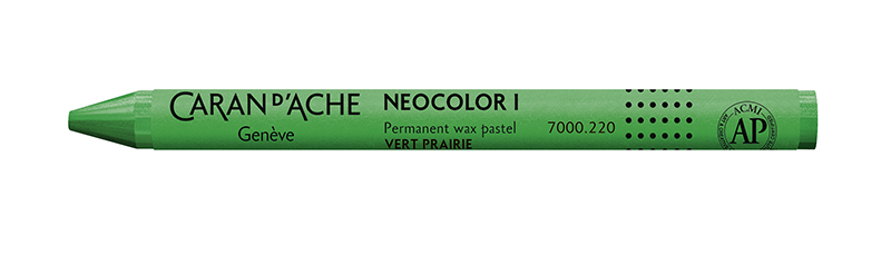 Image of Vaxkrita Caran d´Ache NeoColor I   220 Grass green (10F) 7000220 7610186033988