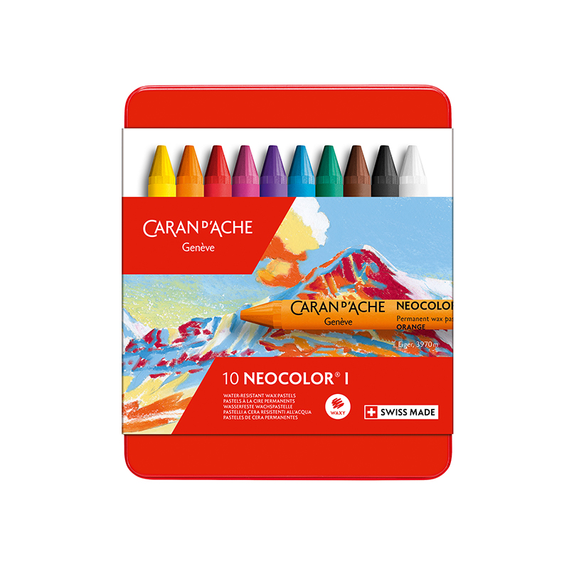 Image of Vaxkrita Caran d´Ache NeoColor I 10 sort  310 7000310 7610186223105