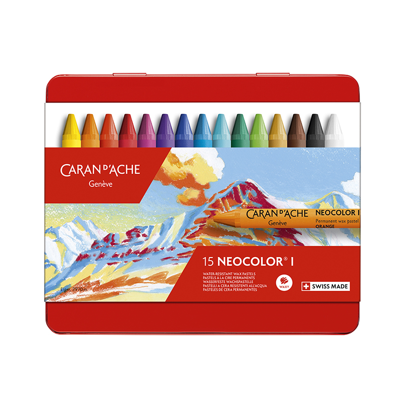 Image of Vaxkrita Caran d´Ache NeoColor I 15 sort  315 7000315 7610186223150