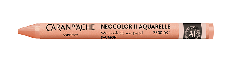 Image of Vaxkrita Caran d´Ache NeoColor II  051  Salmon (10F) 7500051 7610186271786