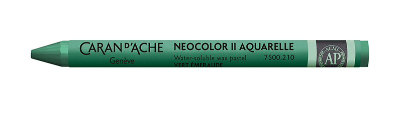 Image of Vaxkrita Caran d´Ache NeoColor II  210  Emerald green (10F) 7500210 7610186272134