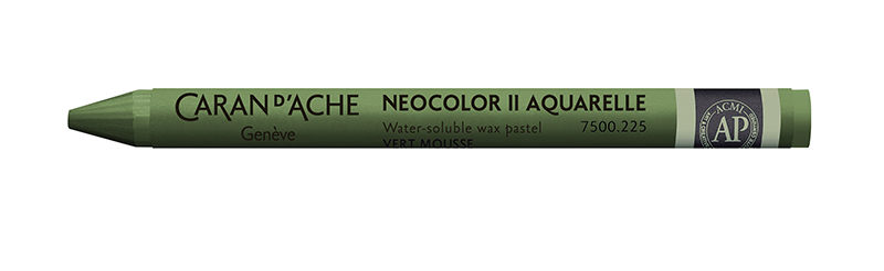 Image of Vaxkrita Caran d´Ache NeoColor II  225  Moss green (10F) 7500225 7610186272172