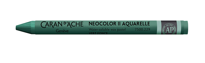 Image of Vaxkrita Caran d´Ache NeoColor II  229  Dark green (10F) 7500229 7610186272189