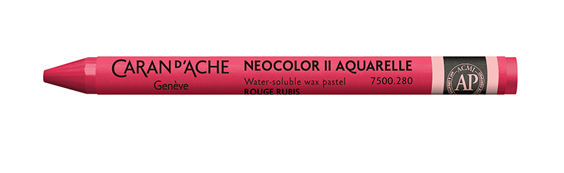 Image of Vaxkrita Caran d´Ache NeoColor II  280  Ruby red (10F) 7500280 7610186272271