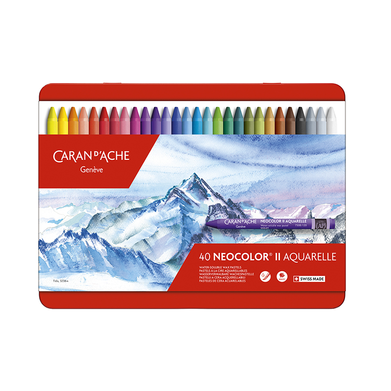 Image of Vaxkrita Caran d´Ache NeoColor II 40 sort 340 (3F) 7500340 7610186243400
