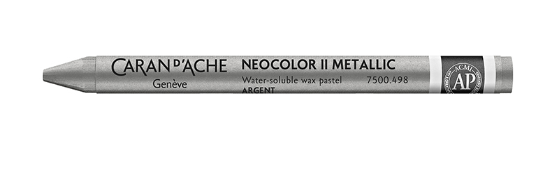 Image of Vaxkrita Caran d´Ache NeoColor II  498  Silver (10F) 7500498 7610186272363