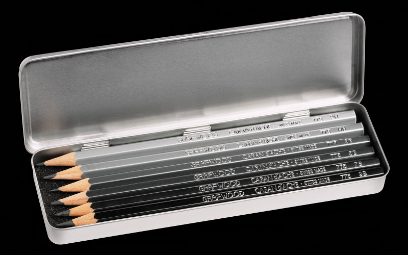 Image of Blyertspennset Caran d´Ache Grafwood 6 pennor 775306 7630002315081