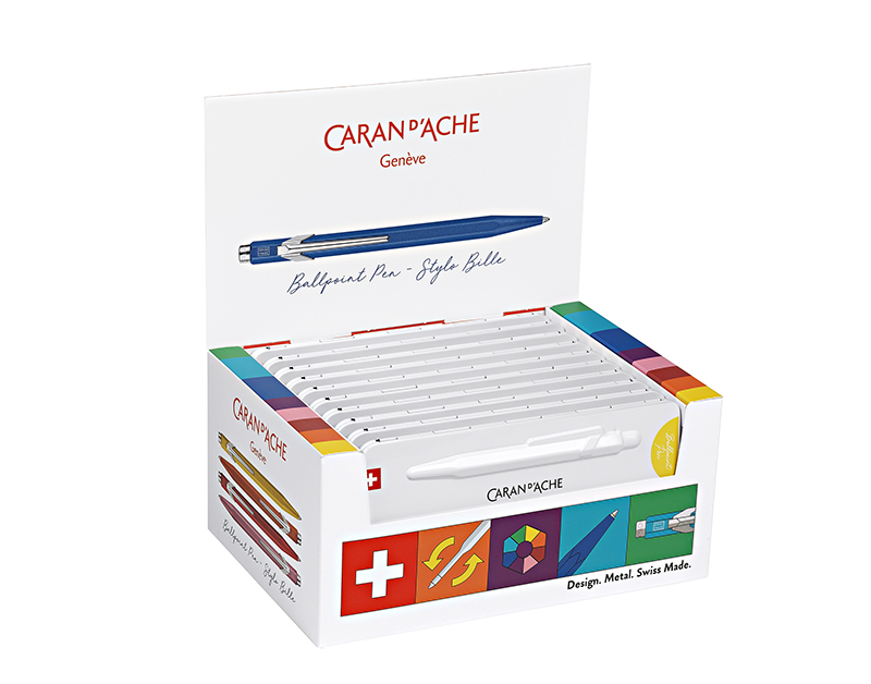 Image of Ställ Kulspetspenna Caran d´Ache 849 Colormat-X, with slimpack, 10 pcs 849554 7630002352185