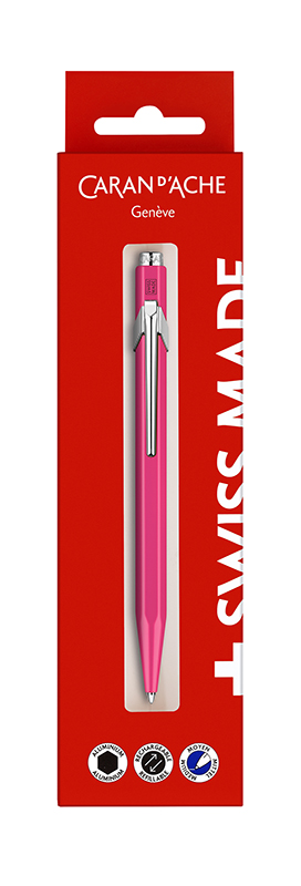 Image of Kulspetspenna Caran d´Ache 849 Pink fluo, in blister box 849690 7630002343893