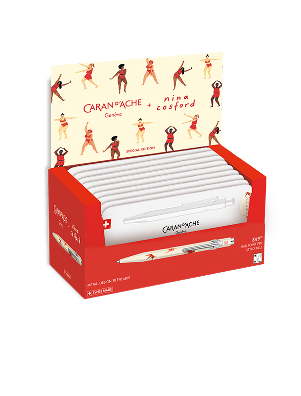 Image of Caran ´d Ache Display ballpoint pen 849™ Nina Cosford, with slimpack, (10 F) PNM849423 7630002363921