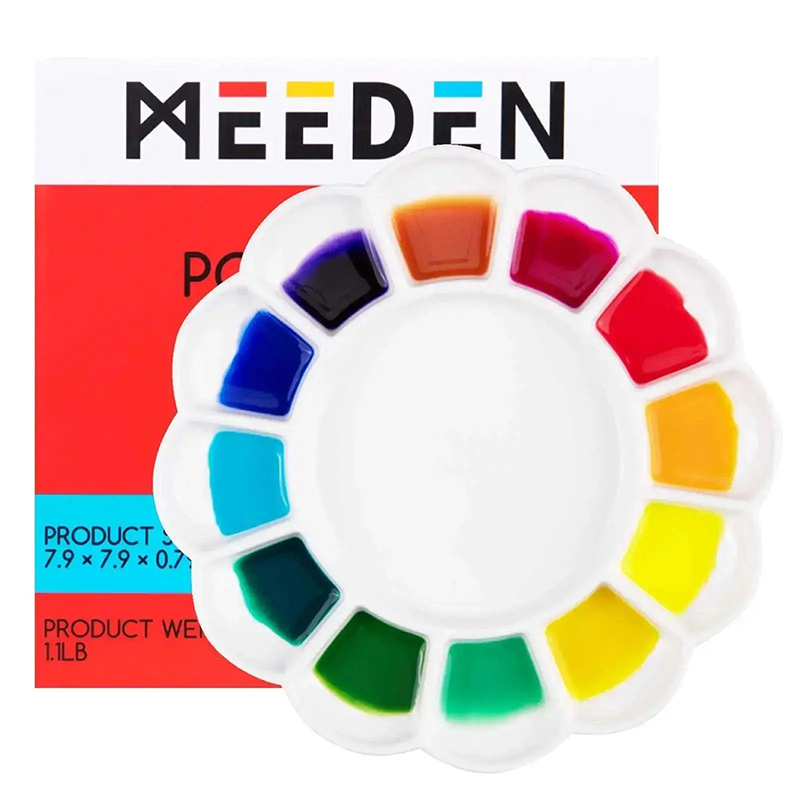 Image of Porslinspalett Meeden - Round Palette Dia20cm 12 Wells ME341505 6975441363219