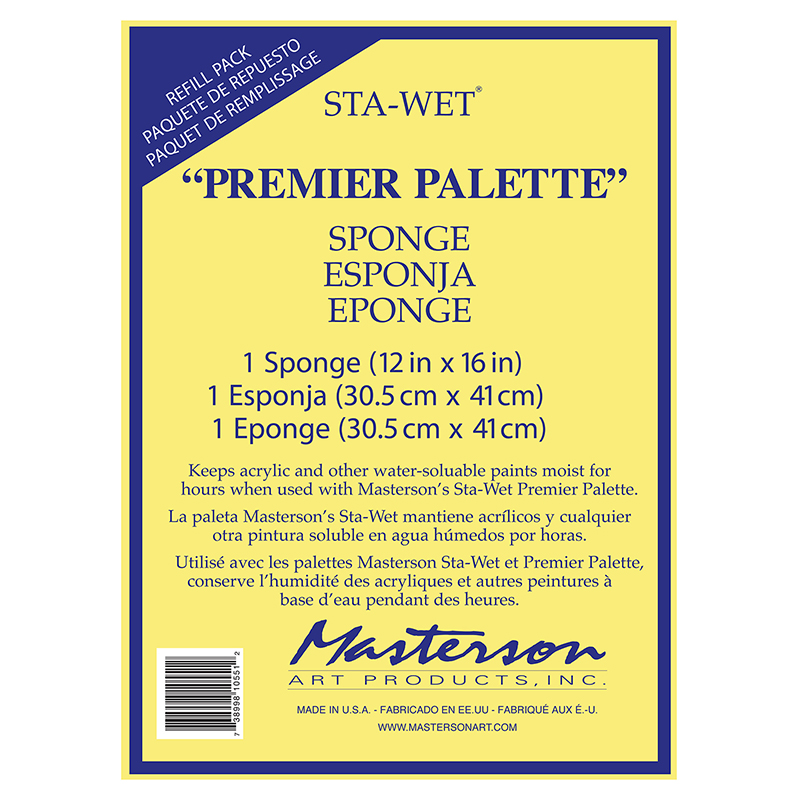 Image of Palett Masterson - Sta-Wet Premier Palette Sponge Refill 30x41cm NW10551 738998105512
