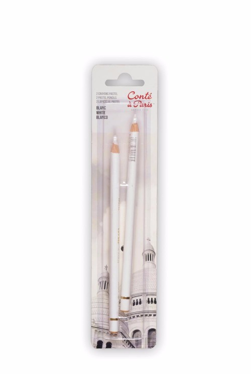 Image of Pastellpenna Conté á Paris Pencil Pastel x2 Blister White 50116 646217501161