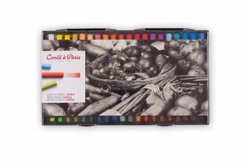 Image of Mjukpastellset Conté á Paris Pastel Soft Set of 40 Assorted 50209 646217502090