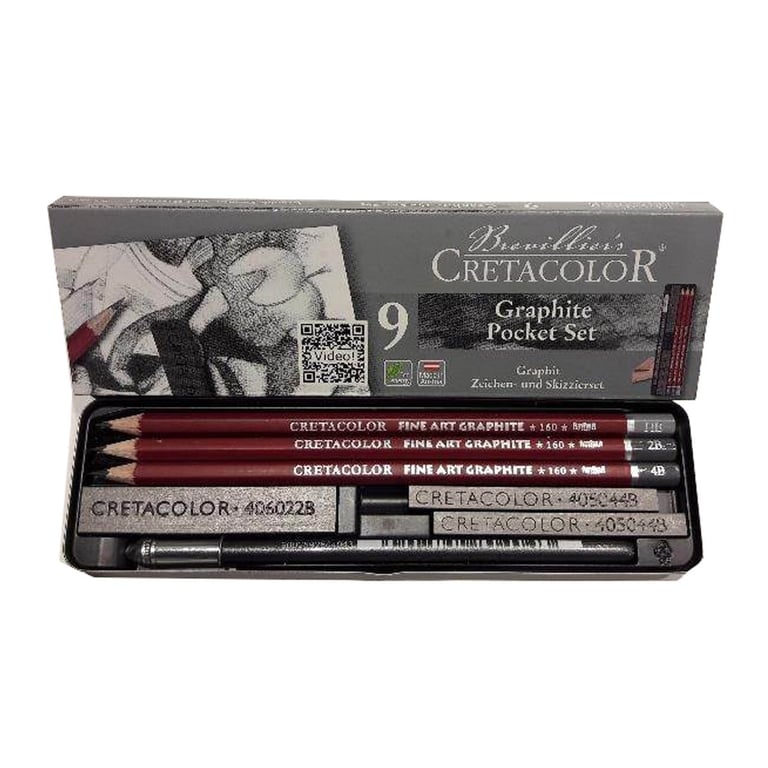 Image of GrafitPennset Cretacolor Pocket Set 9 delar 16029 9014400243104