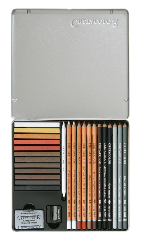Image of Blyertspennset Cretacolor Creativo Skiss set (3F) 40031 9002592400313