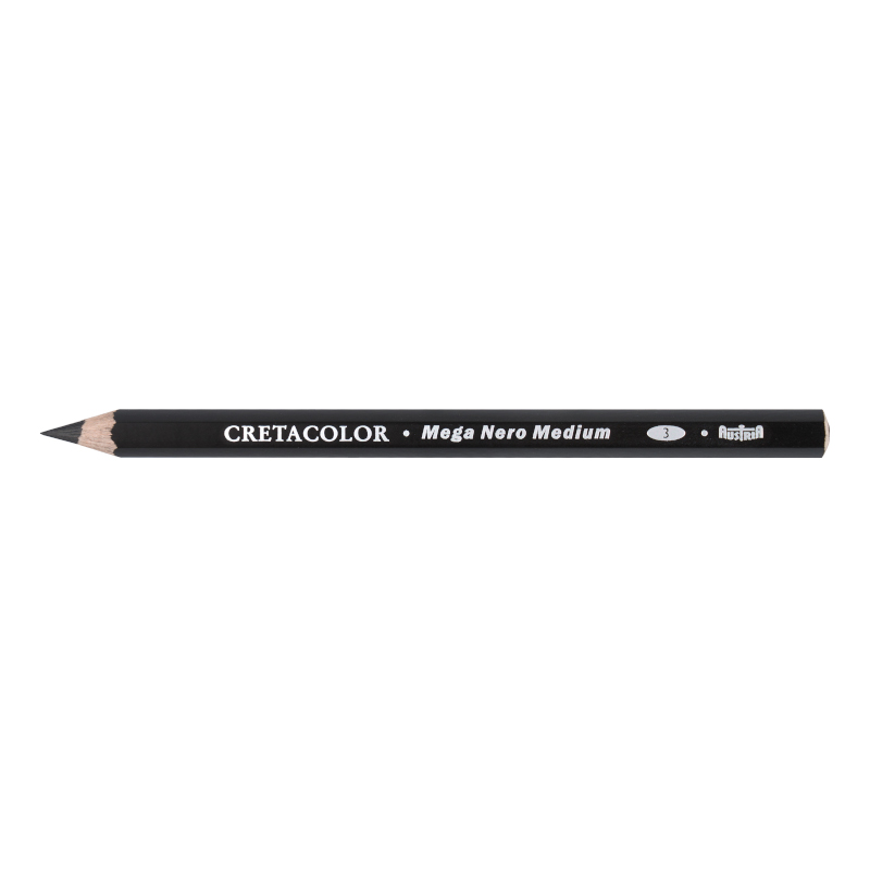 Image of Ritkolspenna Cretacolor Skiss MEGA Nero Pencils, medium (12F) 46138 9014400325015