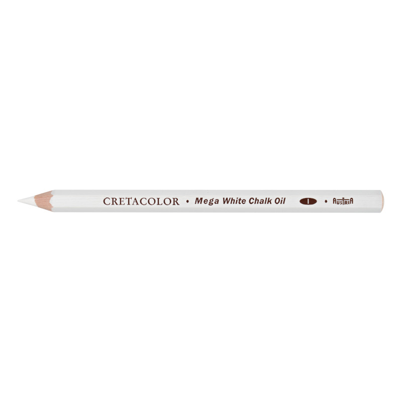 Image of Ritkolspenna Cretacolor Skiss MEGA White Chalk Pencils, oil, soft (12F) 46168 9014400325077
