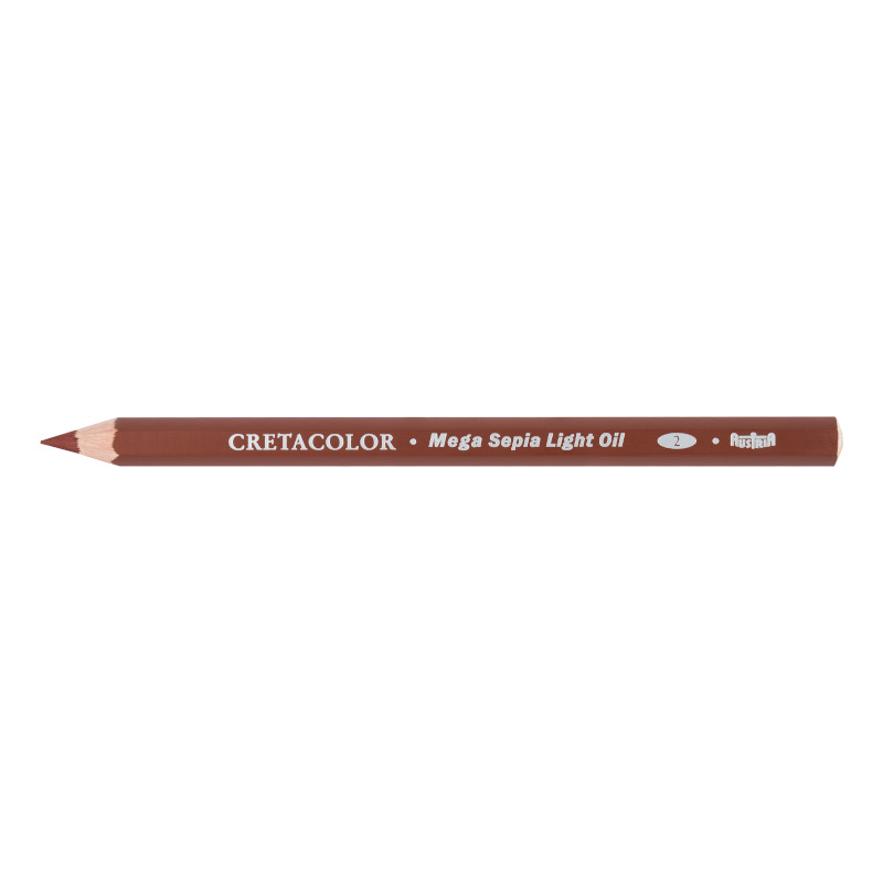 Image of Ritkolspenna Cretacolor Skiss MEGA Sepia Pencils, oil, light (12F) 46348 9014400325138