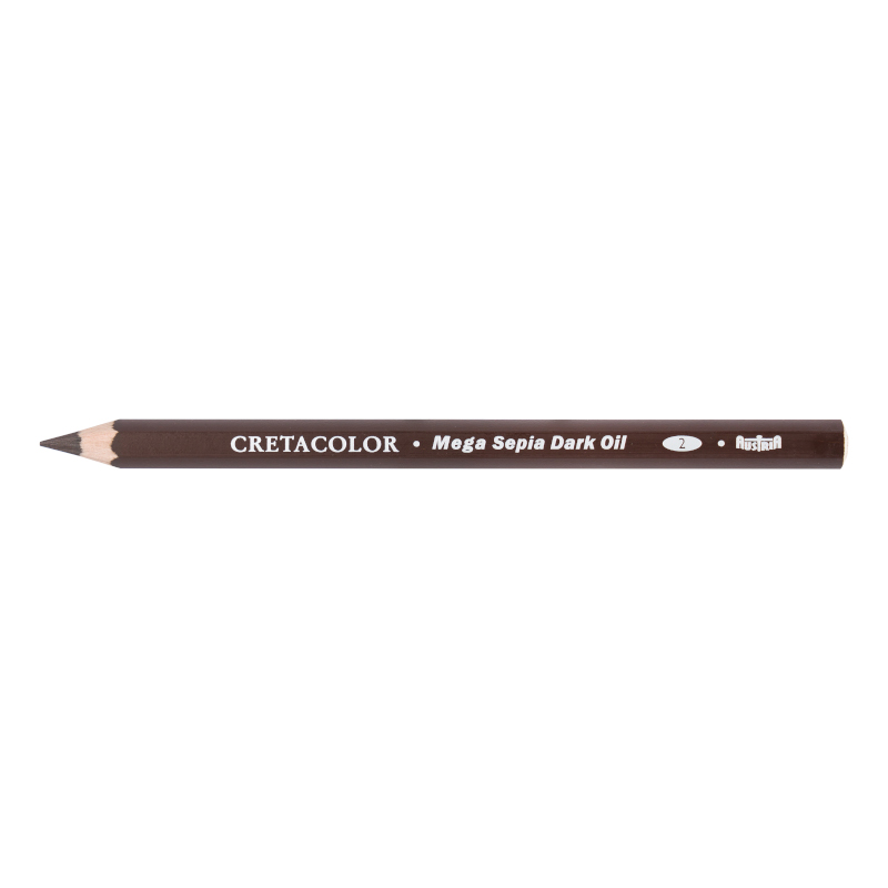 Image of Ritkolspenna Cretacolor Skiss MEGA Sepia Pencils, oil, dark (12F) 46358 9014400325169