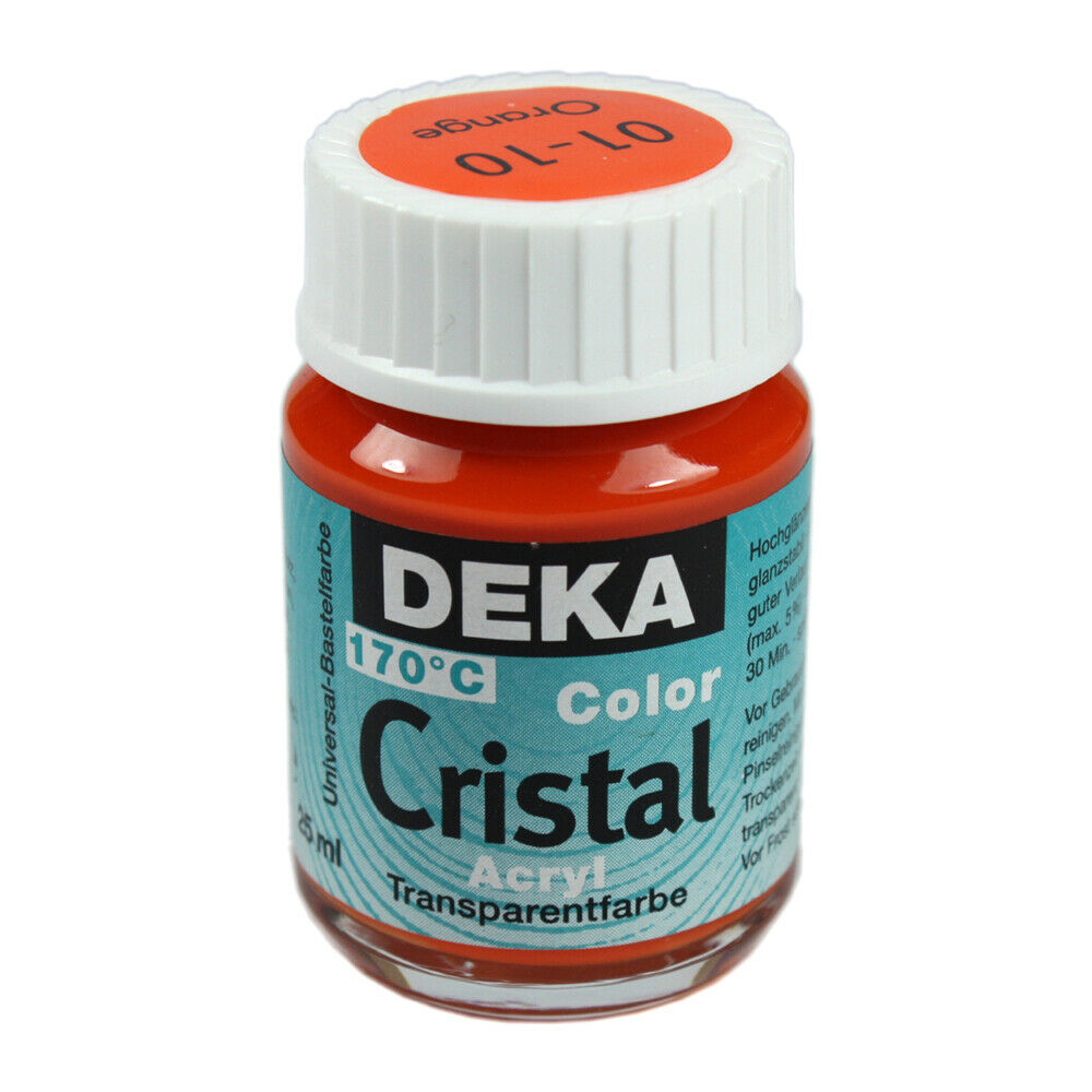 Image of Glasfärg DEKA ColorCristal 25 ml Orange  0110 (6F) 701210 4016785012103