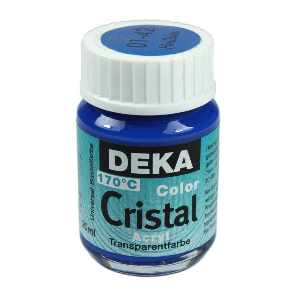 Image of Glasfärg DEKA ColorCristal 25 ml Hellblau  0142 (6F) 701242 4016785012424