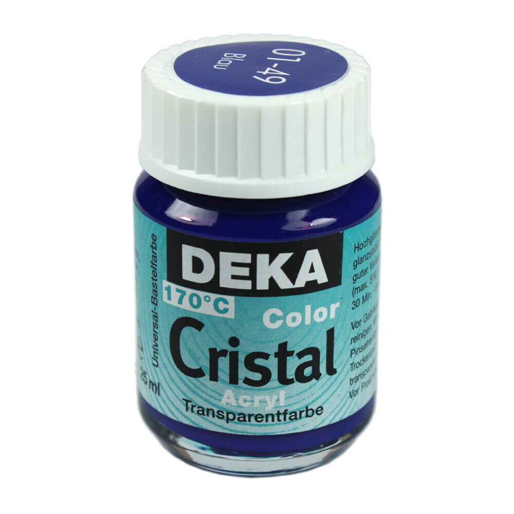 Image of Glasfärg DEKA ColorCristal 25 ml Blau  0149 (6F) 701249 4016785012493