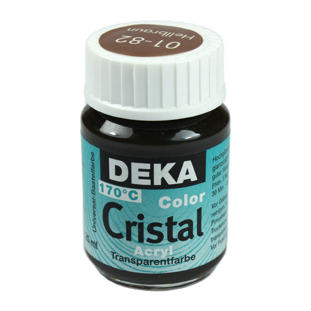 Image of Glasfärg DEKA ColorCristal 25 ml Hellbraun  0182 (6F) 701282 4016785012820