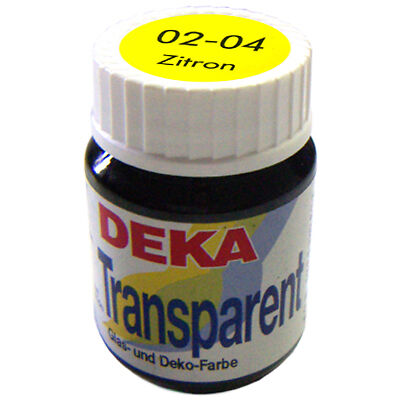 Image of Glasfärg DEKA Transp. 25 ml Citron  0204 (6F) 702204 4016785022041