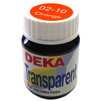 Image of Glasfärg DEKA Transp. 25 ml Orange  0210 (6F) 702210 4016785022102