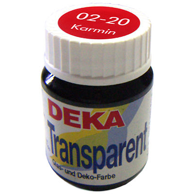 Image of Glasfärg DEKA Transp. 25 ml Karminröd  0220 (6F) 702220 4016785022201
