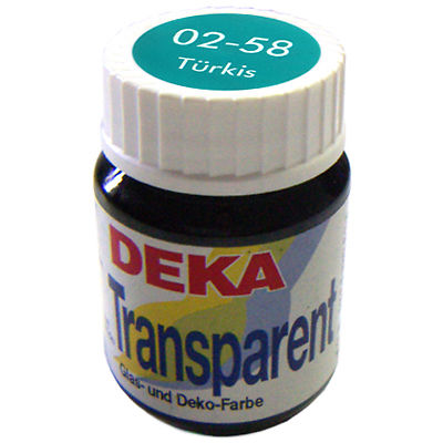 Image of Glasfärg DEKA Transp. 25 ml Turkos  0258 (6F) 702258 4016785022584