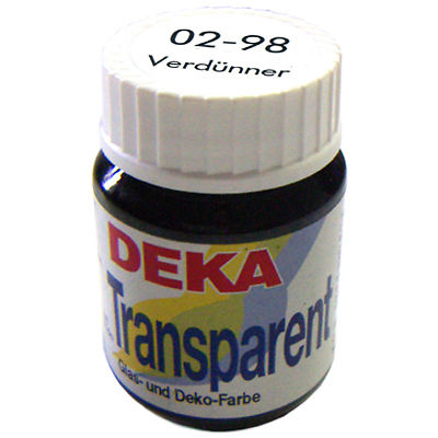 Image of Glasfärg DEKA Transp. 25 ml Thinner 0298 (6F) 702298 4016785022980