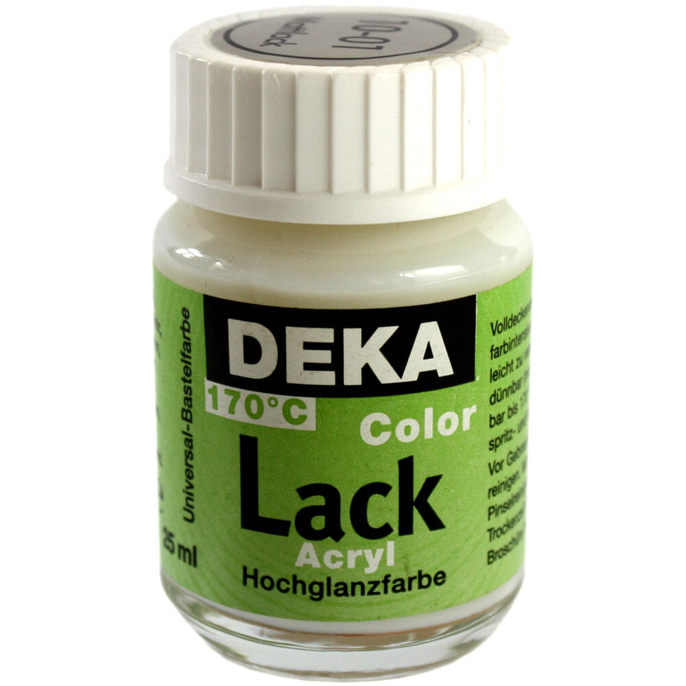 Image of Hobbyfärg DEKA Lack 50 ml Matt Lack/fernissa  1001 (6F) 710401 4016785104013