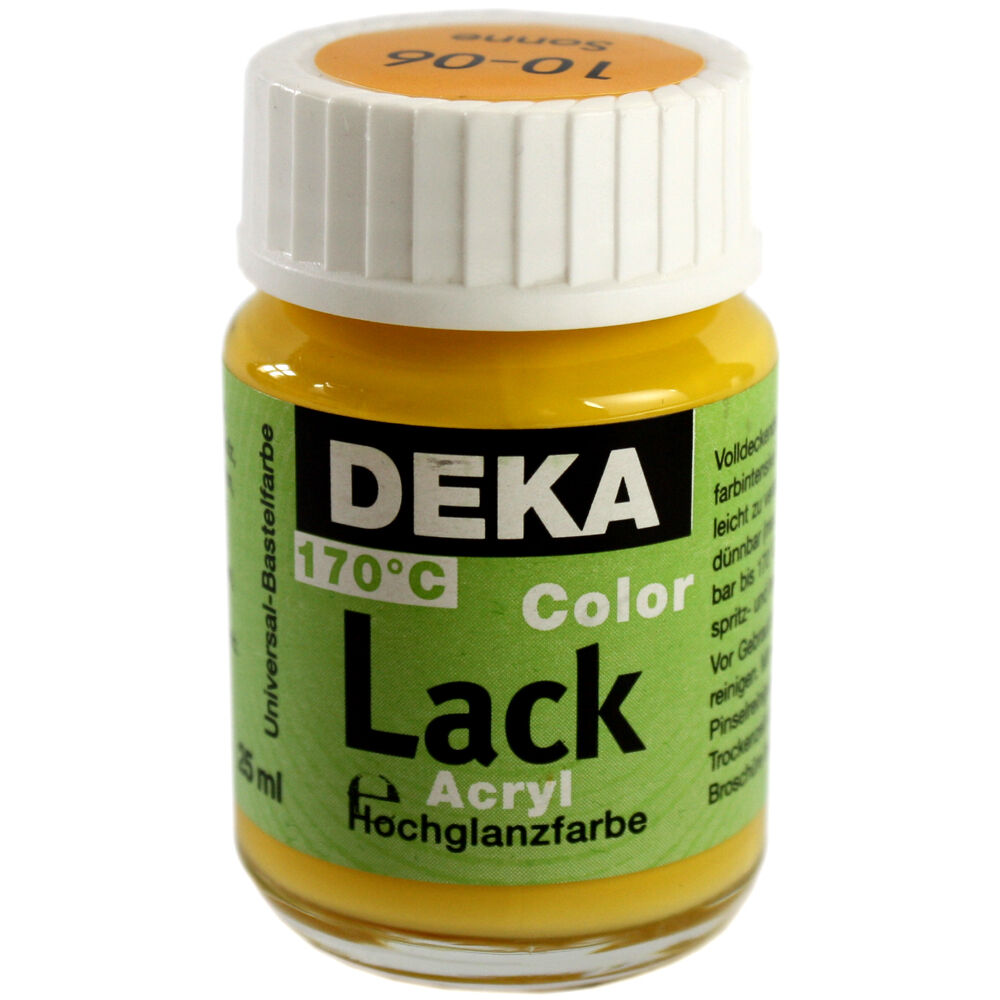 Image of Hobbyfärg DEKA Lack 50 ml Solgul  1006 710406 4016785104068