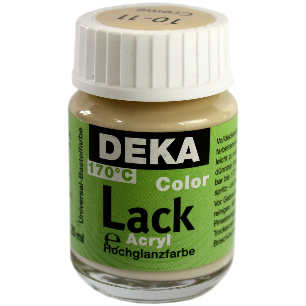Image of Hobbyfärg DEKA Lack 50 ml Creme  1011 710411 4016785104112
