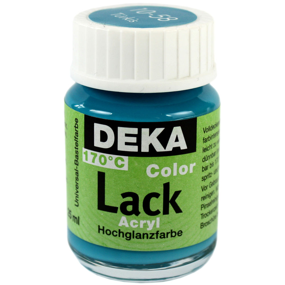 Image of Hobbyfärg DEKA Lack 50 ml Turkos  1058 (6F) 710458 4016785104587