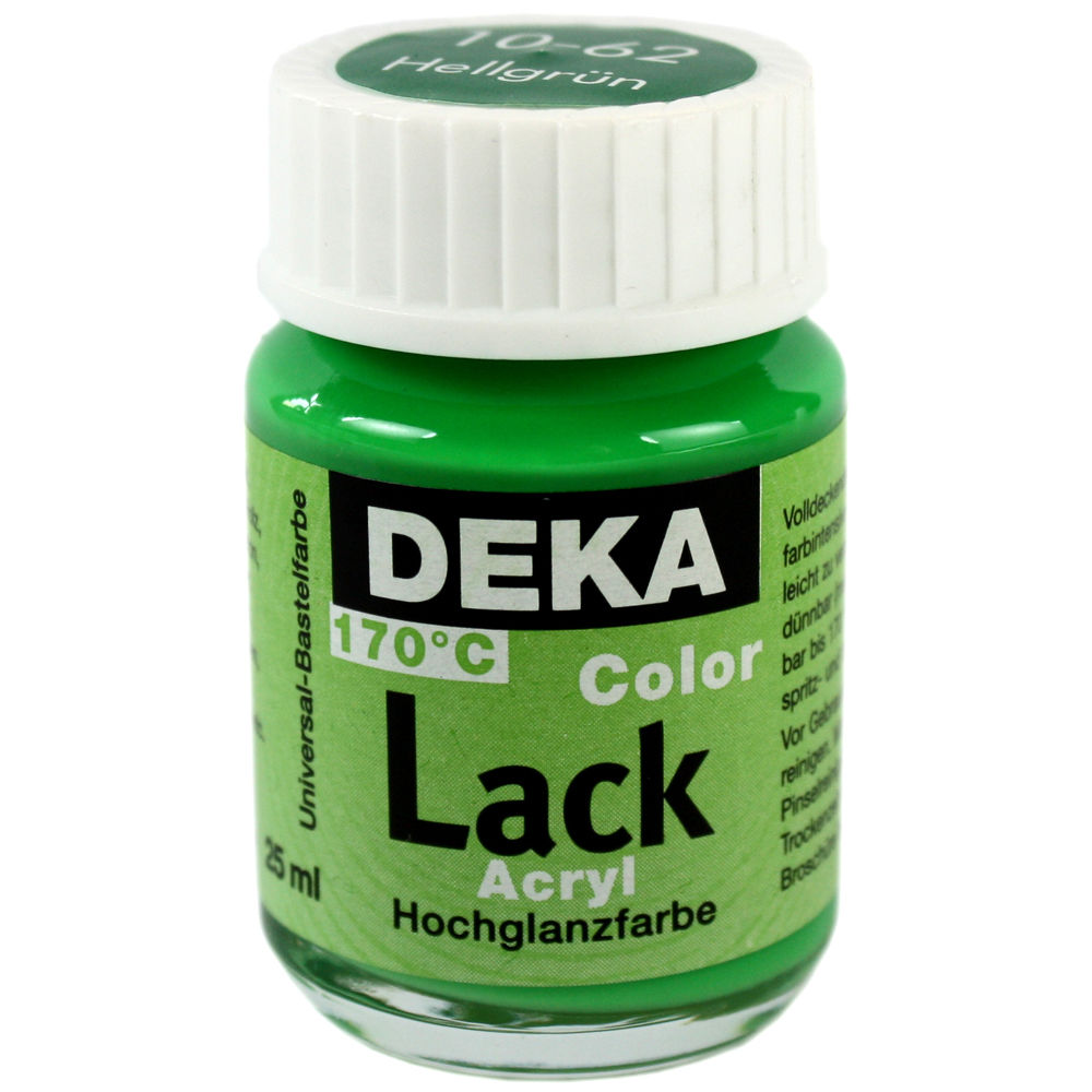 Image of Hobbyfärg DEKA Lack 50 ml Ljusgrön  1062 (6F) 710462 4016785104624