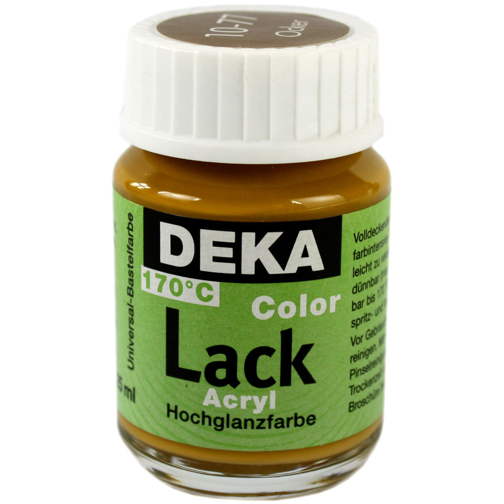 Image of Hobbyfärg DEKA Lack 50 ml Ockra  1077 (6F) 710477 4016785104778
