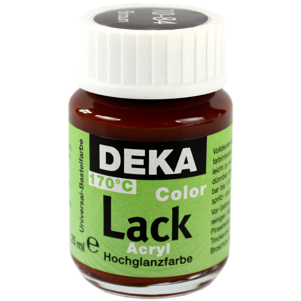 Image of Hobbyfärg DEKA Lack 50 ml Kastanjebrun  1084 (6F) 710484 4016785104846