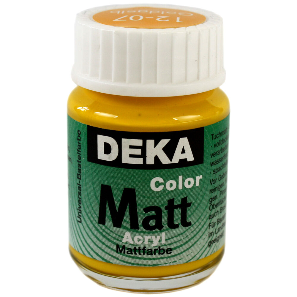 Image of Hobbyfärg DEKA ColorMatt 50 ml Gul  1207 (6F) 712407 4016785124073