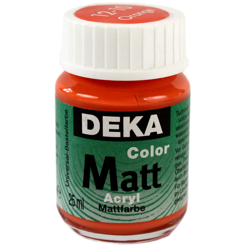 Image of Hobbyfärg DEKA ColorMatt 50 ml Orange  1210 (6F) 712410 4016785124103