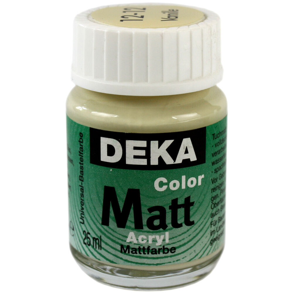Image of Hobbyfärg DEKA ColorMatt 50 ml Vanilj  1212 712412 4016785124127