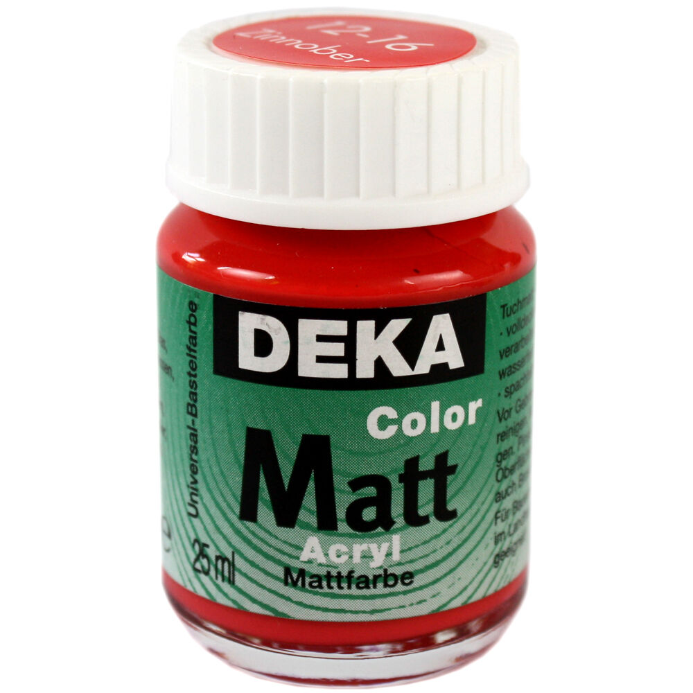 Image of Hobbyfärg DEKA ColorMatt 50 ml Zinnober  1216 (6F) 712416 4016785124165