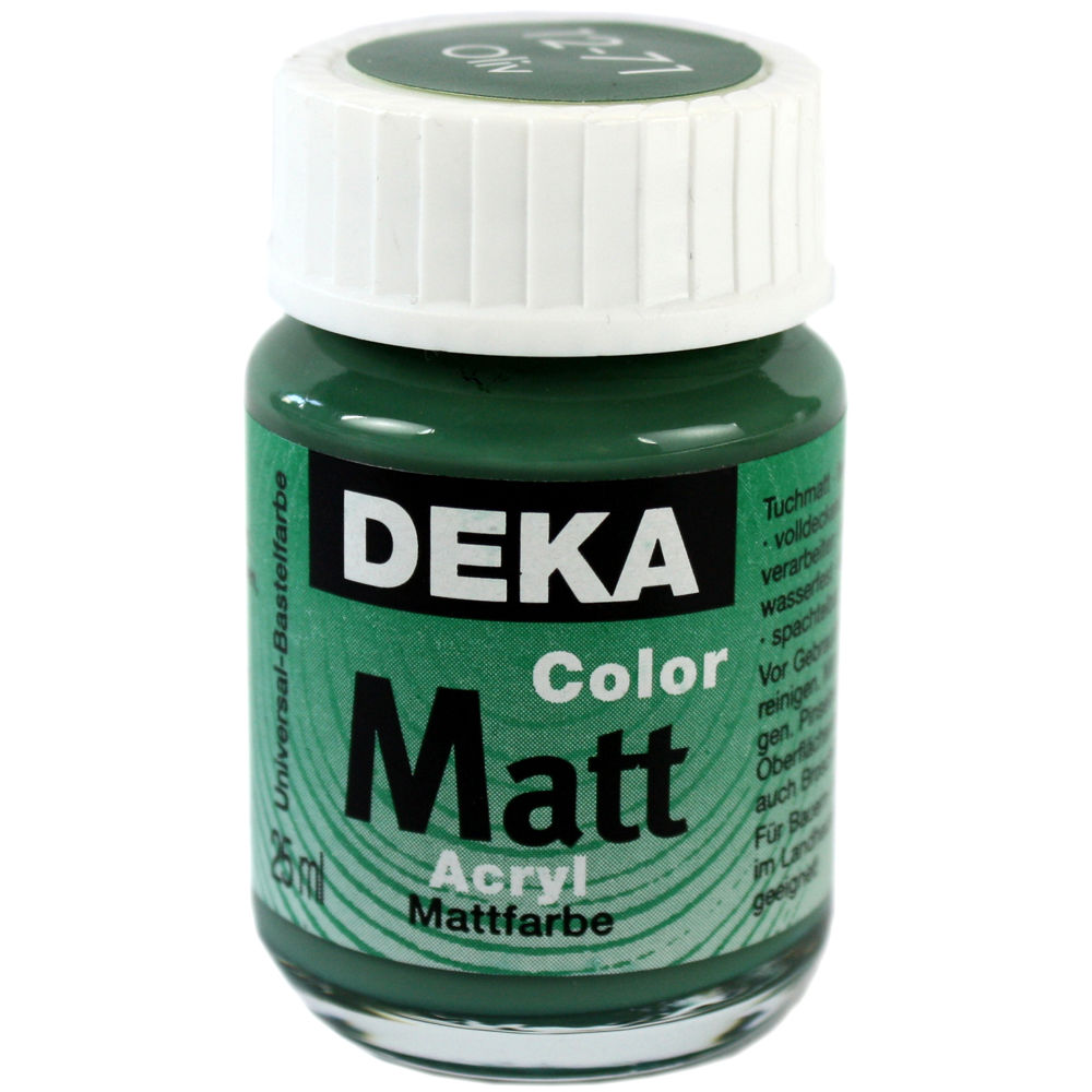 Image of Hobbyfärg DEKA ColorMatt 50 ml Olivgrön  1271 (6F) 712471 4016785124714